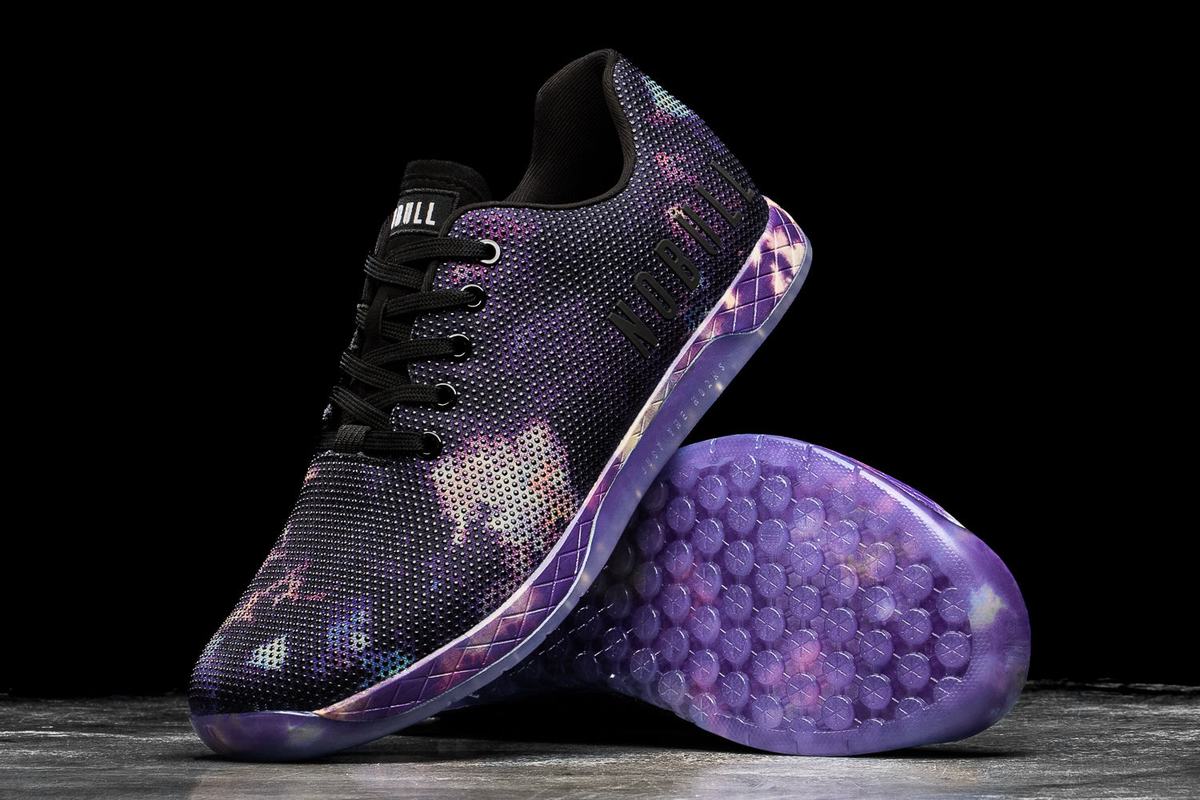 Nobull Superfabric Tie-Dye Men's Trainers Purple Black | Australia (SG2380)